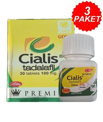 Premium Gold Tadalafil Cialis 100 mg 90 Tablet 3 Kutu