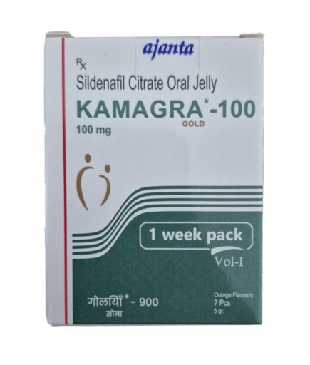 Kamagra Gold Sildenafil Citrate Oral Jelly 100 mg 7 li Paket